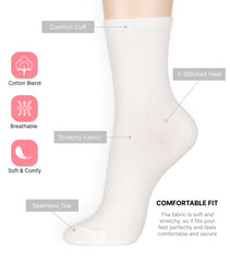 Women's Basic Socks_White