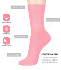 Women's Basic Socks_Pastel Pink
