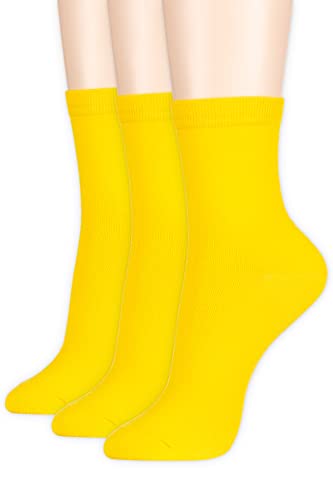 Women's Basic Socks_Yellow